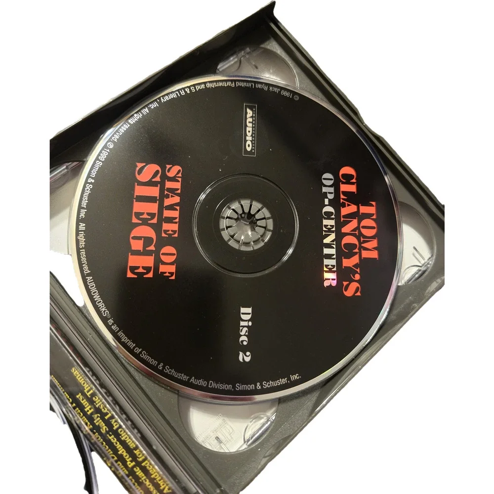 Tom Clancy's Op-Center Audiobook CD Lot of 3 - Siege, Conquer, Control